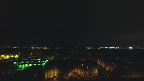 Cityscape Timelapse Letonya Riga Bölgesinde Akşam Rus Eski Tasarım Binalar — Stok video