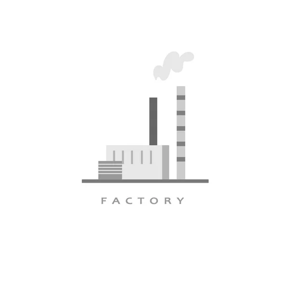 Image Des Locaux Industriels Convient Pour Créer Identité Entreprise Logo — Image vectorielle