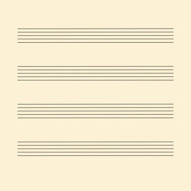 Notlar için müzikal personeli