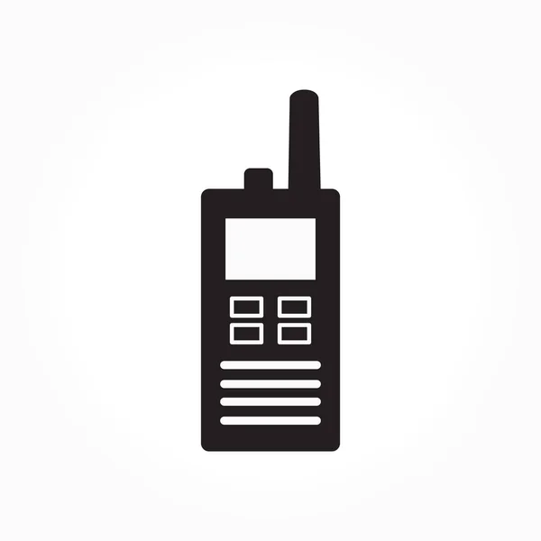 Icono Vectorial Radio Portátil Logo Walkie Talkie — Archivo Imágenes Vectoriales