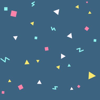 Geometrik şekillerle soyut seamless modeli. Herhangi bir tasarım nesnesi için uygundur. Vektör arka plan