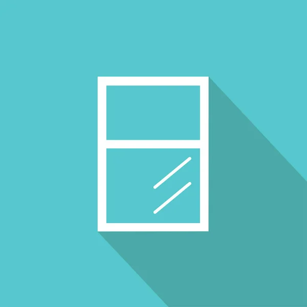 Window Flat Design Window Icon — Stock Vector