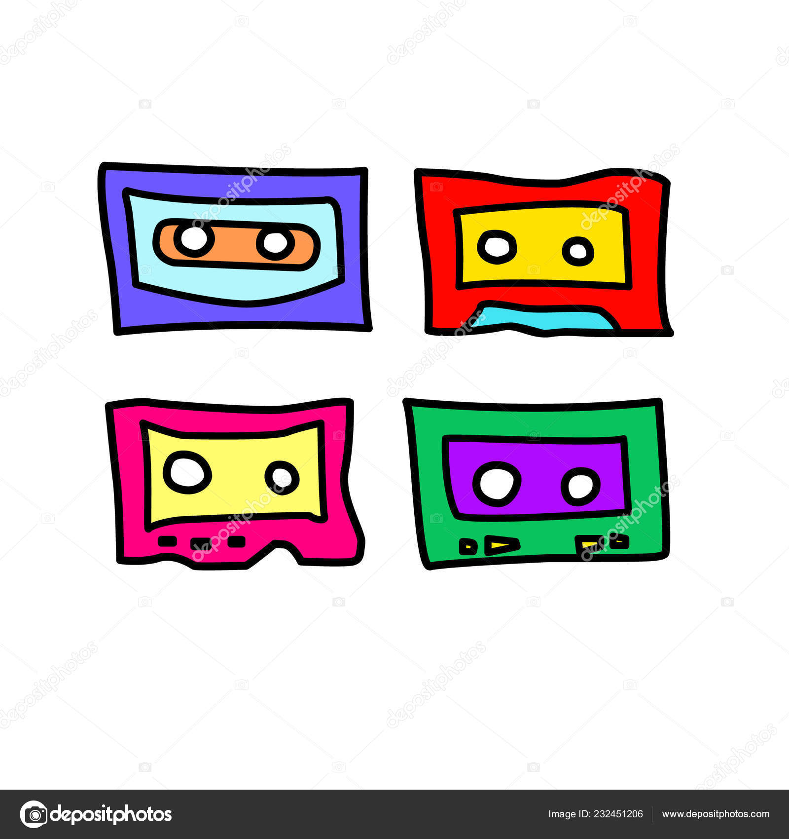 Collection Cartoon Audio Cassettes 1980s 1990s Great