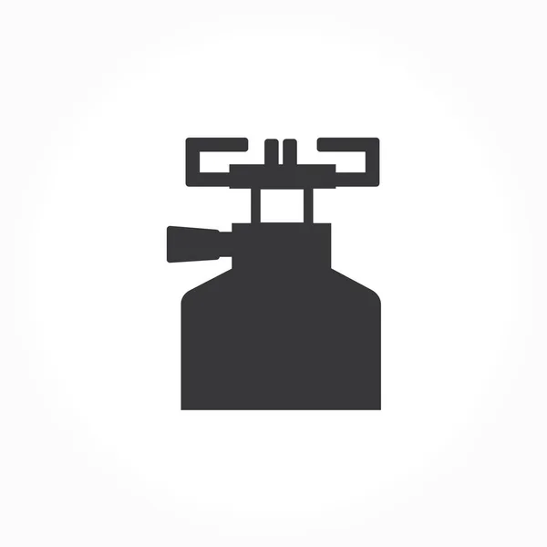 Brûleur Icônes Vectorielles Logo Poêle — Image vectorielle