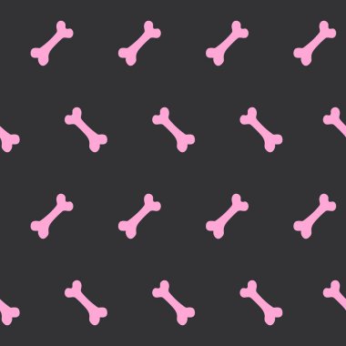 Evcil hayvan kemikleri ile Seamless modeli. Ya da çöp kemiklerinden