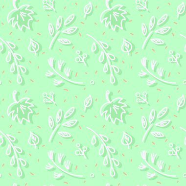 Sonbahar yaprak düşer. Sorunsuz elle çizilmiş desen