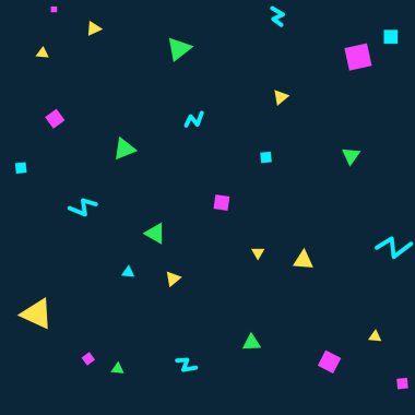 Geometrik şekillerle soyut seamless modeli. Mutlu tatil süsleme. Herhangi bir tasarım nesnesi için uygundur.. 