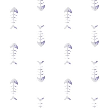 Evcil hayvan kemikleri ile Seamless modeli. Ya da çöp kemiklerinden