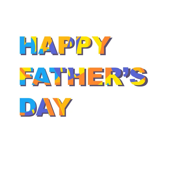 Tarjeta Felicitación Feliz Día Los Padres Fuente Está Llena Manchas — Vector de stock