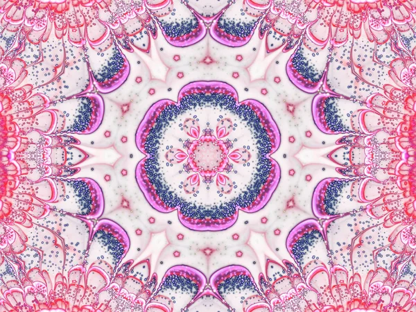 Mandala Floral Fractal Abstrait Illustration Numérique Pour Conception Graphique Créative — Photo