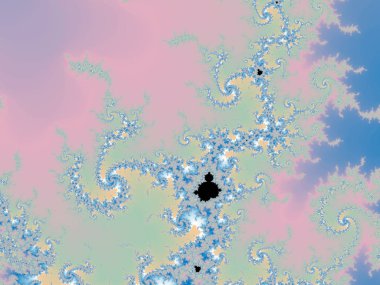 hafif renkli fraktal swirls, yaratıcı grafik tasarım için dijital sanat