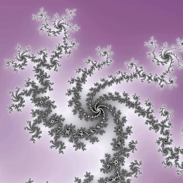 Purple fractal spiral, digital artwork for creative graphic design