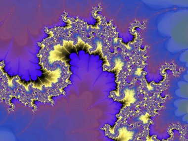 karanlık fraktal spiral, yaratıcı grafik tasarım için dijital sanat