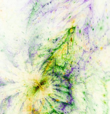 Soyut fraktal patlama, yaratıcı grafik tasarım için dijital sanat