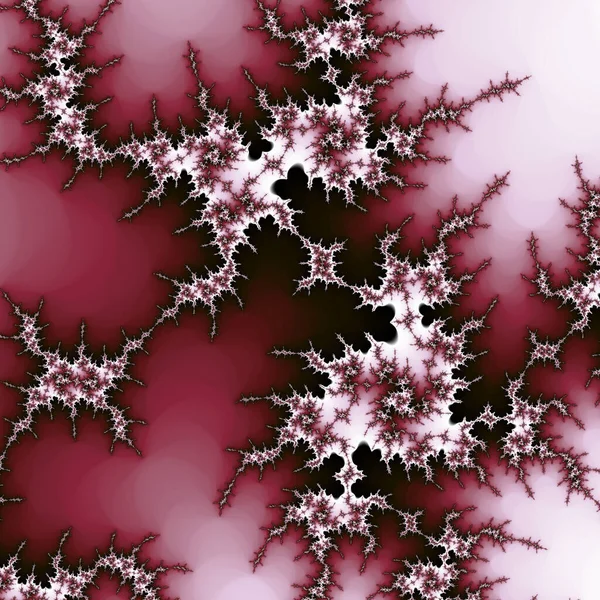 Redemoinhos fractais vermelhos, obras de arte digital para design gráfico criativo — Fotografia de Stock