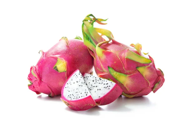 Dračí Ovoce Pitaya Pitahaya Izolované Bílém Pozadí — Stock fotografie