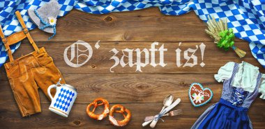 Oktoberfest için rustik arka plan 