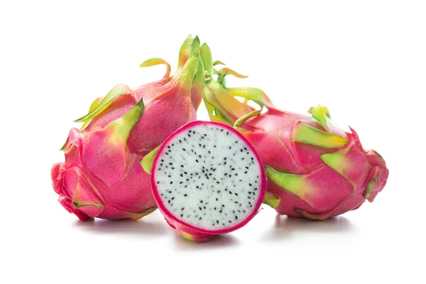 Fruta de dragão (Pitaya, Pitahaya) isolada em branco — Fotografia de Stock