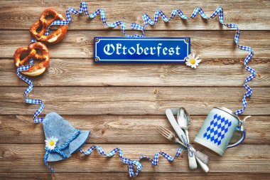 Oktoberfest için rustik arka plan