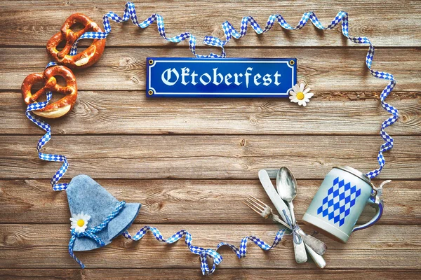 Rustikální zázemí pro Oktoberfest — Stock fotografie