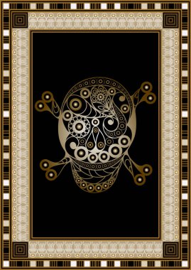 Soyut grafik tasarım ile gizli sembolü. Masonik (freemasonic) çizim. Davet, el ilanı, etiket, poster, afiş, kart, etiket, kapak, web için uygundur. Vektör çizim.