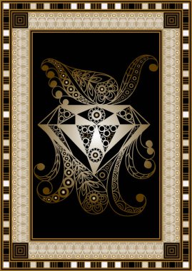 Soyut grafik tasarım ile gizli sembolü. Masonik (freemasonic) çizim. Davet, el ilanı, etiket, poster, afiş, kart, etiket, kapak, web için uygundur. Vektör çizim.