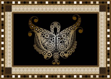 Soyut grafik tasarım ile gizli sembolü. Masonik (freemasonic) çizim. Davet, el ilanı, etiket, poster, afiş, kart, etiket, kapak, web için uygundur. Vektör çizim.