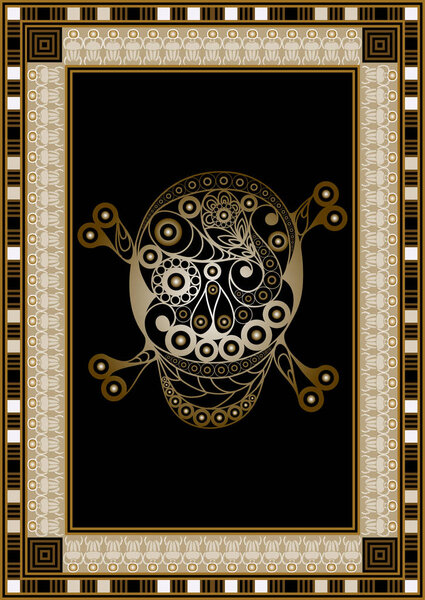 Graphic abstract design with occult symbol. Masonic (freemasonic) drawing. Suitable for invitation, flyer, sticker, poster, banner, card, label, cover, web. Vector illustration.