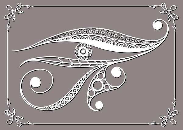 Graphic abstract design with occult symbol. Masonic (freemasonic) drawing. Suitable for invitation, flyer, sticker, poster, banner, card, label, cover, web. Vector illustration.