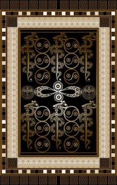 Tarot kartlı grafiksel soyut tasarım. Minor Arcana - Kılıçların altılısı. Davetiye, ilan, çıkartma, poster, afiş, kart, etiket, kapak, web için uygun. Vektör illüstrasyonu.