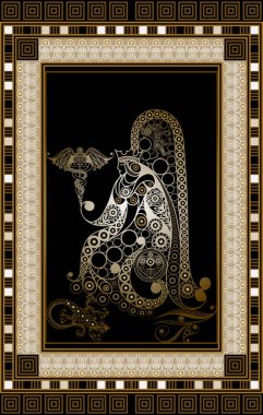 Gizli tarot kartı ile soyut grafik tasarım. Minor Arcana - kral-in yineleyicideki piksel kalemlerinden oluşan. Davet, el ilanı, etiket, poster, afiş, kart, etiket, kapak, web için uygundur. Vektör çizim.