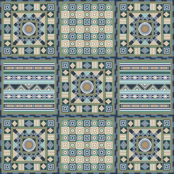 Geometriskt Abstrakt Mönster Från Dekorativa Etniska Prydnad Element Afrika Mexikanska — Stock vektor
