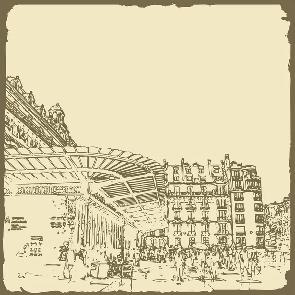 Графічна ілюстрація з декоративною архітектурою 18 — стоковий вектор