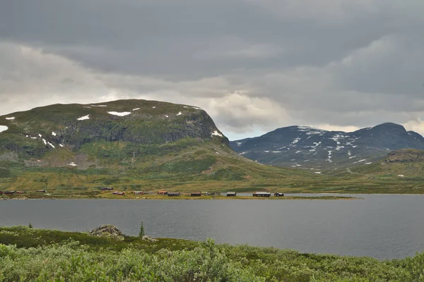 Paisaje Verde Escénico Noruega Durante Verano — Foto de Stock