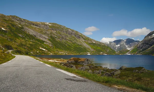 Scenic Windy Road Beautiful Landscape Norway — Stock Photo, Image
