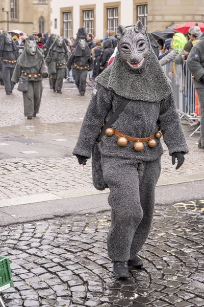 Karnaval geçit, Stuttgart, kurt maskesi