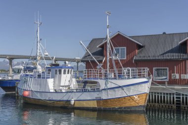 Stokmarknes, Norveç 'te bir balıkçı teknesi