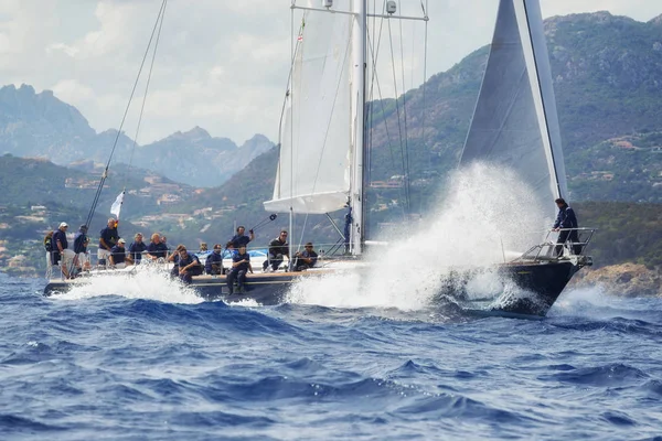 Porto Cervo Sardinie Itálie Září 2015 Maxi Yacht Rolex Cup — Stock fotografie