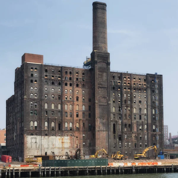 Refinería de azúcar Domino en Brooklyn, Nueva York — Foto de Stock