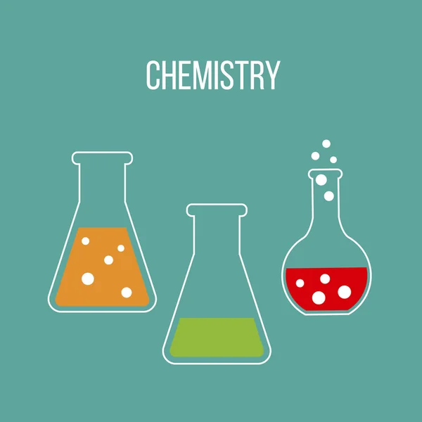 Chemiewissenschaft und Bildungskonzept — Stockvektor