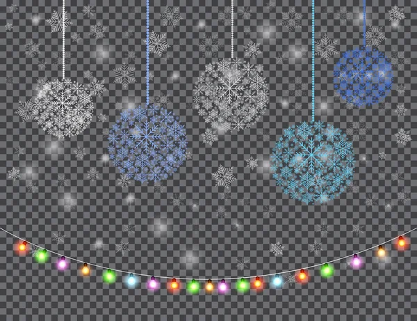 Weihnachten und Neujahr Grußkarte Hintergrund — Stockvektor