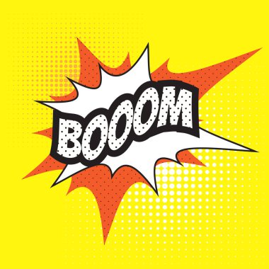 Pop art komik konuşma balonu, Boom