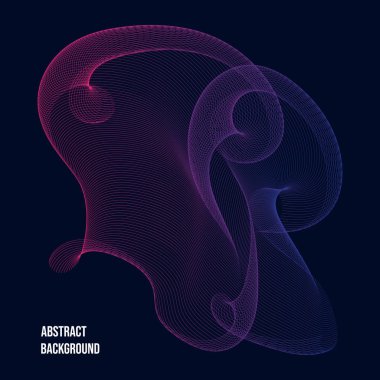 Renk dalga tasarım elemanı ile soyut arkaplan