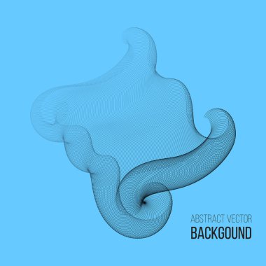 Dalga tasarım elemanı ile soyut arkaplan