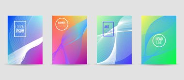 Dalga sıvı doku ile afiş kümesi