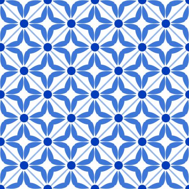 Portekiz tarzı azulejo Vintage seamless modeli