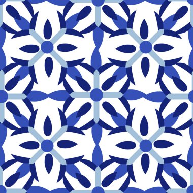 Portekiz tarzı azulejo Vintage seamless modeli