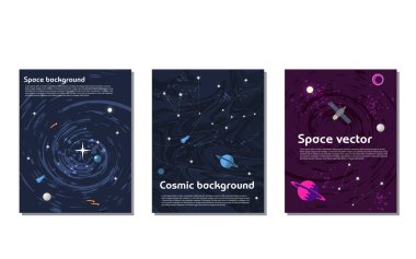 Alan arka plan afiş kümesi