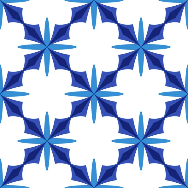 Vintage motif sans couture dans le style Portugal azulejo — Image vectorielle