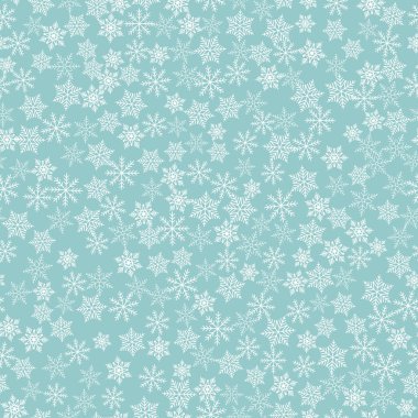 Kış kar taneleri arka plan, seamless modeli